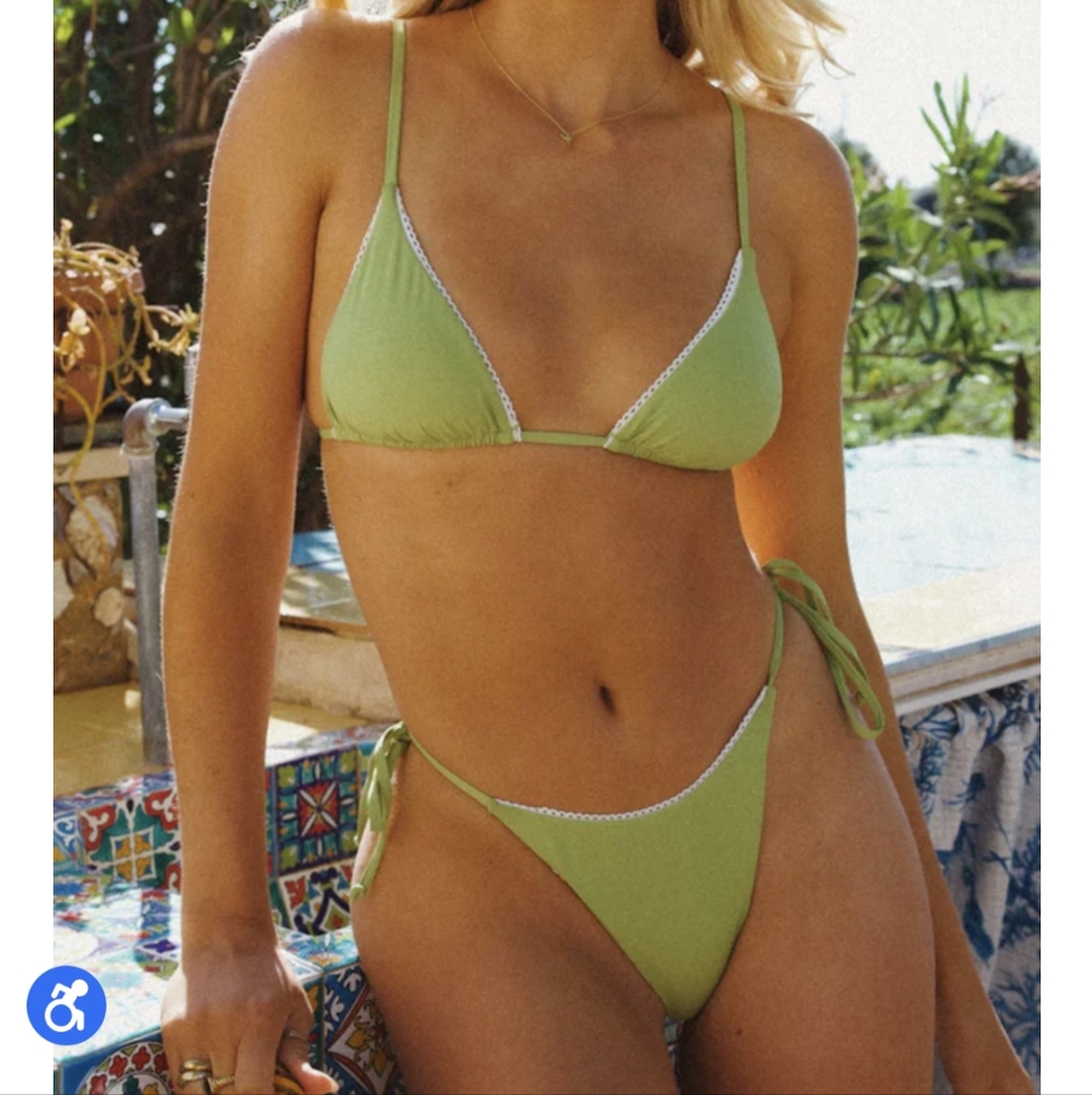 Dippin' Daisy's Green Minimalist Bikini Set